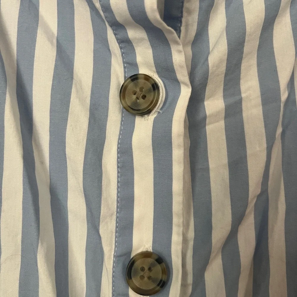 J. Crew Blue and White Striped Midi Dress - Picture 3 of 7